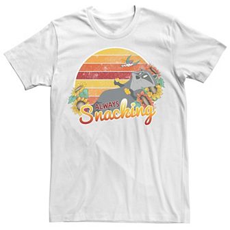 Big & Tall Disney Pocahontas Meeko Always Snacking Poster Tee