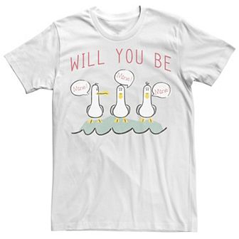Big & Tall Disney / Pixar Finding Nemo Valentine's Day Seagulls Be Mine Tee