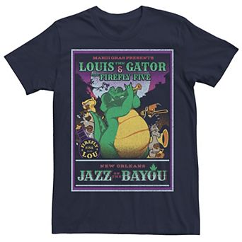 Big & Tall Disney Princess And The Frog Louis Rockadile Poster Tee