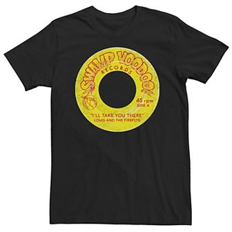 Big & Tall Disney Princess And The Frog Louis Swamp Voodoo Records Tee