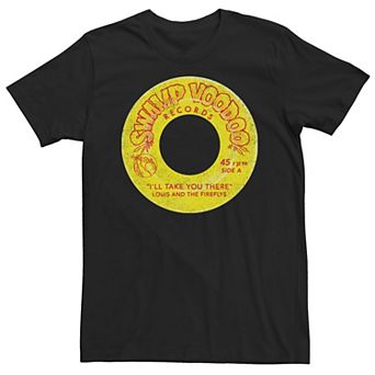 Big & Tall Disney Princess And The Frog Louis Swamp Voodoo Records Tee