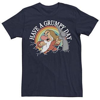 Big & Tall Disney Snow White Grumpy Have A Grumpy Day Tee