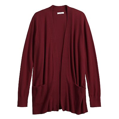 Kohls open front cardigan best sale