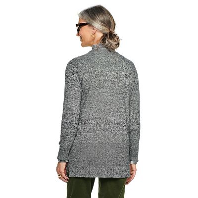 Women's Croft & Barrow® Classic Ribbed Open-Front Cardigan Women's Croft & Barrow® Classic Ribbed Open-Front Cardigan