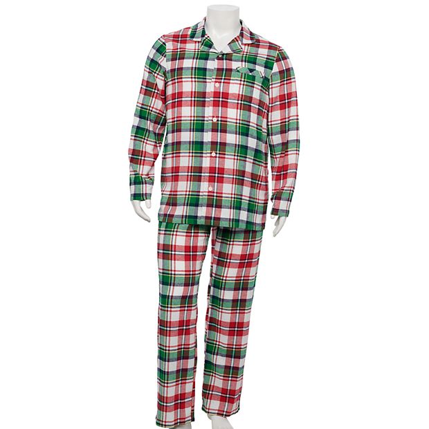 Men's Big & Tall Plaid Flannel Matching Family Pajama Set