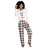 Women's Jammies For Your Families® Christmas Kitsch "Wonderful Time of The Year" Pajama Set In Regular & Tall