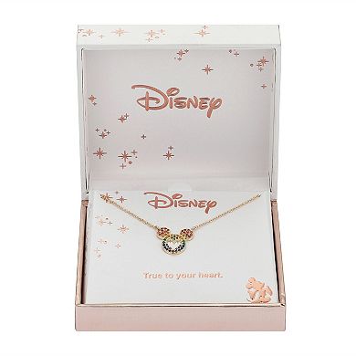 Disney's Mickey Mouse Multicolor Cubic Zirconia Necklace