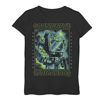 Girls 7-16 Transformers: War For Cybertron Soundwave Portrait Graphic Tee