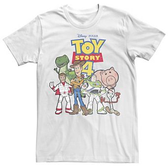 Big & Tall Disney / Pixar Toy Story 4 New Group Shot Movie Logo Poster Tee