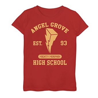 Girls 7-16 Power Rangers Angel Grove High School Logo Graphic Tee