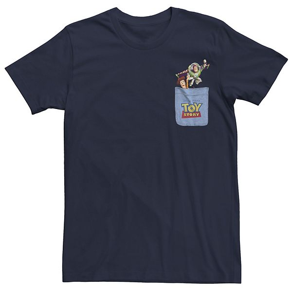 Big & Tall Disney / Pixar Toy Story Buzz and Woody Pocket Tee