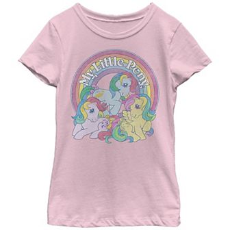 Girls 7-16 My Little Pony Group Shot Rainbow Graphic Tee