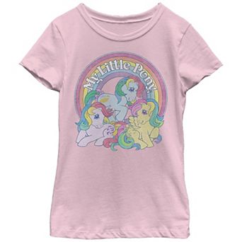 Girls 7-16 My Little Pony Group Shot Rainbow Graphic Tee