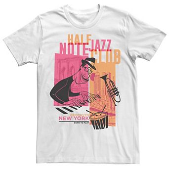 Big & Tall Disney / Pixar Soul Joe Half Note Jazz Club Panels Tee