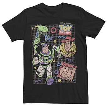 Big & Tall Toy Story 90's Crew Group Shot Tee
