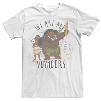 Big & Tall Disney Moana Pua Maui Hei Hei We Are All Voyagers Tee