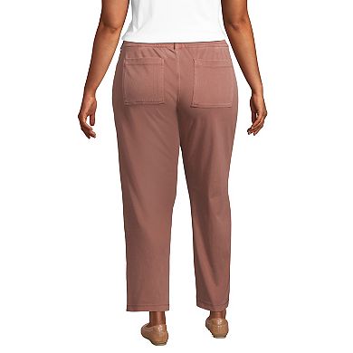 Plus Size Lands' End Starfish Midrise Pull-On Utility Pants
