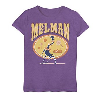 Girls 7-16 Madagascar Melman Circus Giraffe Silhouette Poster Graphic Tee