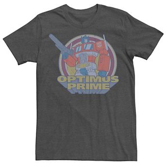 Big & Tall Transformers Optimus Prime Retro Portrait Tee