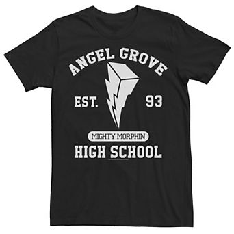 Big & Tall Power Rangers Angel Grove High School Logo Tee