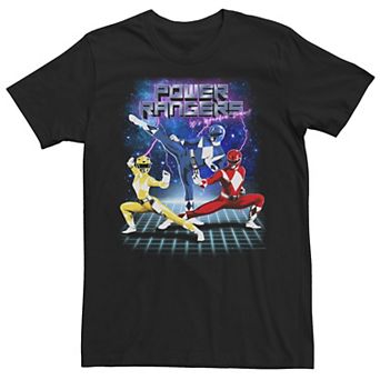Big & Tall Power Rangers 90's Style Group Shot Tee
