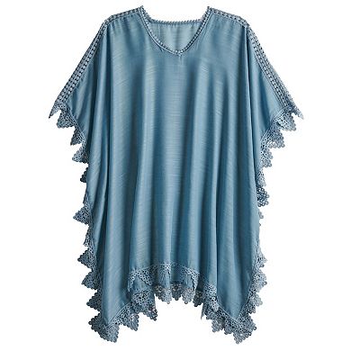Women's Sonoma Goods For Life® Lace Trimmed Poncho