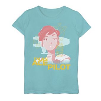 Girls 7-16 Star Wars Resistance Torra I'm An Ace Pilot Graphic Tee