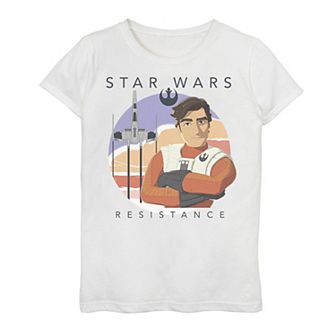 Girls 7-16 Star Wars Resistance Poe Dameron Sky Rise Graphic Tee