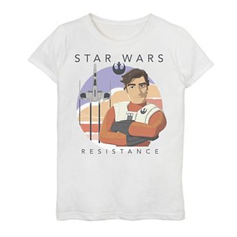Girls 7-16 Star Wars Resistance Poe Dameron Sky Rise Graphic Tee