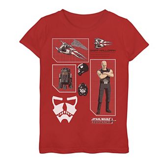 Girls 7-16 Star Wars Resistance Griff Halloran Schematics B1 Graphic Tee