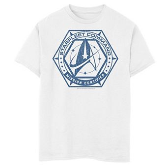Boys 8-20 Star Trek Discovery Mission Certified Chest Logo Graphic Tee