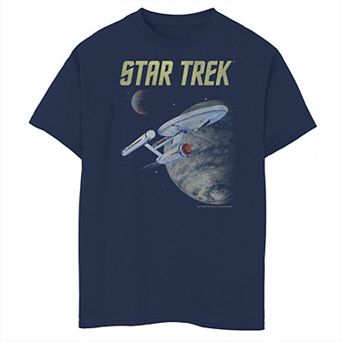 Boys 8-20 Star Trek The Original Series Enterprise Poster Graphic Tee