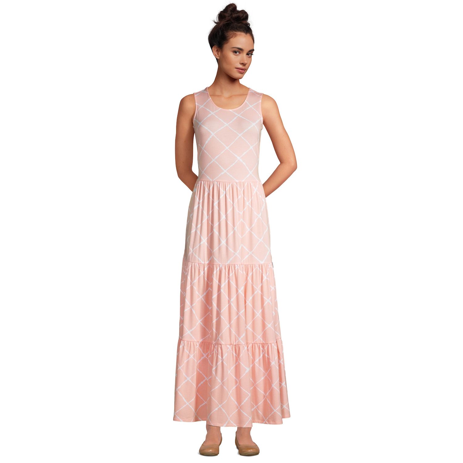 Image for Lands' End Petite Sleeveless Tiered Maxi Dress at Kohl's.