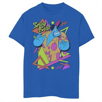 Disney's Aladdin Boys 8-20 Genie Retro 90's Style Poster Graphic Tee