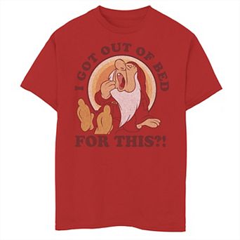 Disney's Snow White Boys 8-20 Dwarf Sleepy For This Graphic Tee