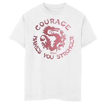 Disney's Mulan Boys 8-20 Courage Makes You Stronger Graphic Tee
