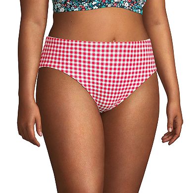 Plus Size Lands' End Reversible UPF 50 Bikini Swim Bottoms