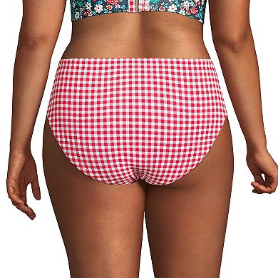 Plus Size Lands' End Reversible UPF 50 Bikini Swim Bottoms