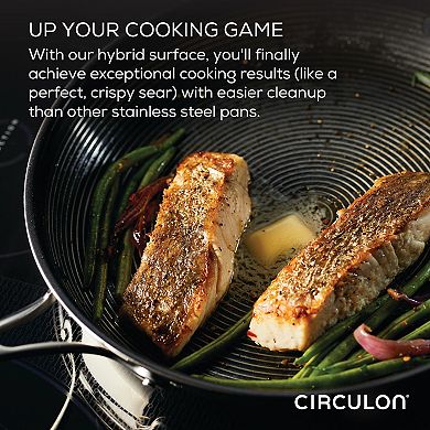 Circulon SteelShield C-Series 3-pc. Tri-Ply Clad Nonstick Chef Pan & Cooking Utensil Set