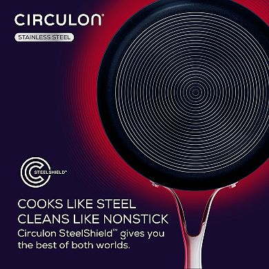 Circulon SteelShield S-Series 10-pc. Stainless Steel Nonstick Cookware Set