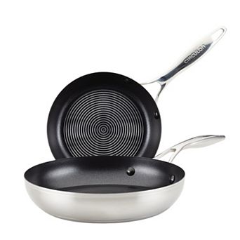 Circulon® SteelShield S-Series 2 pc Stainless Steel Nonstick Frypan Set