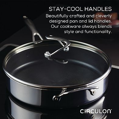 Circulon SteelShield C-Series 10-pc. Tri-Ply Clad Nonstick Cookware Plus Bonus Utensil Set