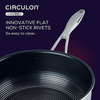 Circulon SteelShield C-Series 5-qt. Tri-Ply Clad Nonstick Saute Pan with Lid