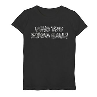 Girls 7-16 Ghostbusters Who You Gonna Call Character Fill Graphic Tee