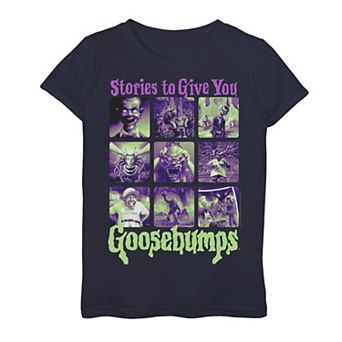 Girls 7-16 Goosebumps Stories To Give You Goosebumps Panel Poster Graphic Tee