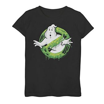 Girls 7-16 Ghostbusters Classic Slim Ghost Logo Graphic Tee