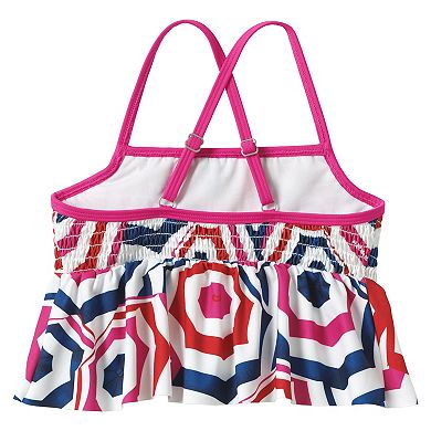 Girls 4-16 Lands' End Smocked Tankini Swimsuit Top