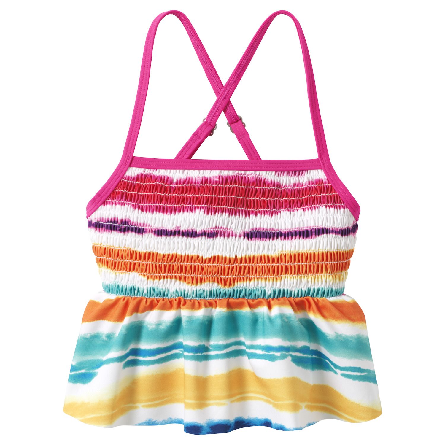 Image for Lands' End Girls 4-16 Smocked Tankini Swimsuit Top at Kohl's.