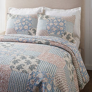 Mary Jane's Home Provencal Rose Quilt Set with Shams