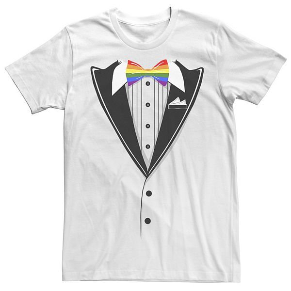 Big And Tall Pride Bowtie Costume Tee 7395